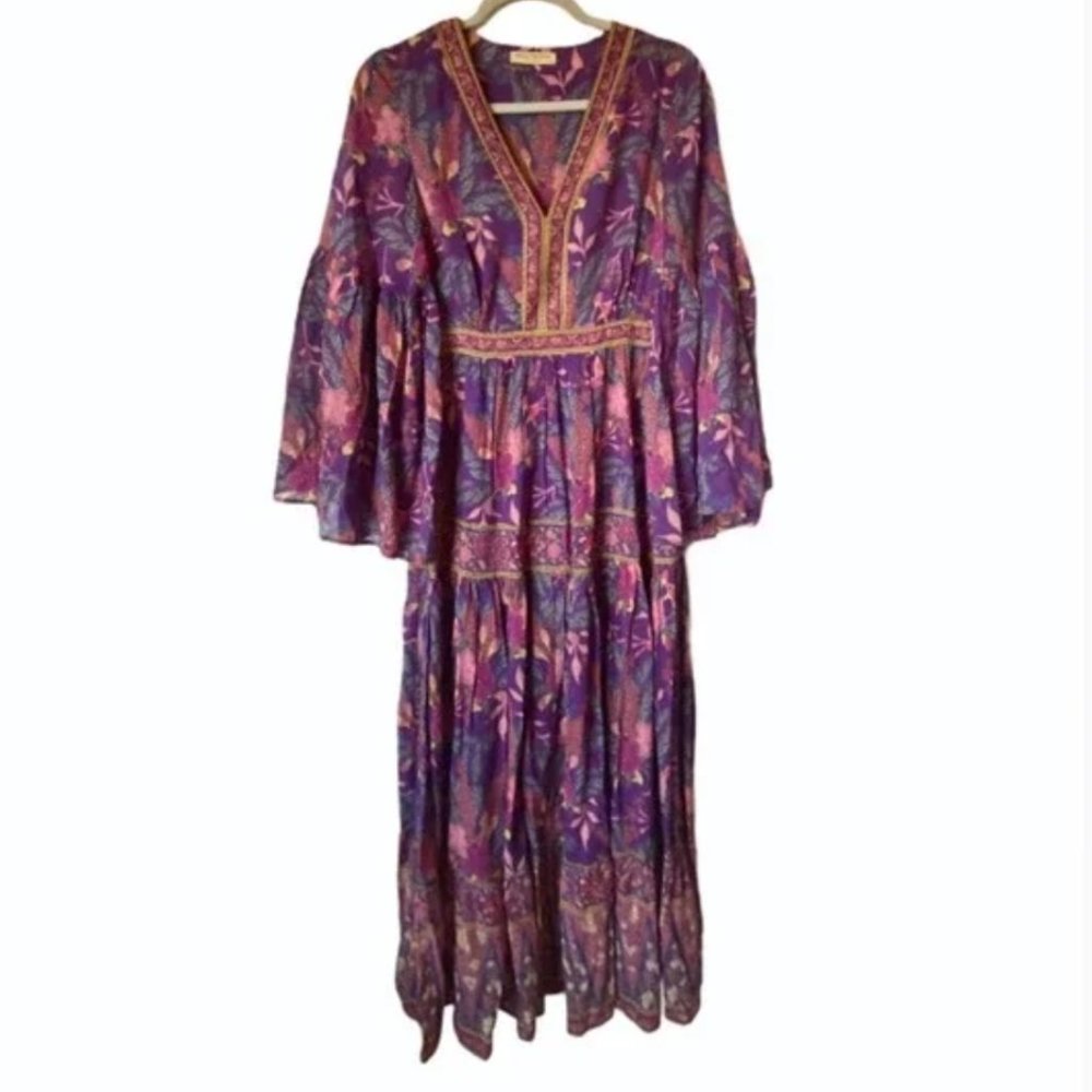 38) SPELL & THE GYPSY Bianca floral Gown NWOT sz XS - Picture 3 of 8
